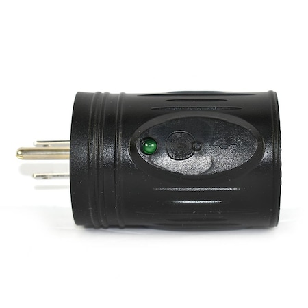 Superior Electric Plug Adapter, Block Plug Adapter, L5-30R, 5-15P, Black RVA1622